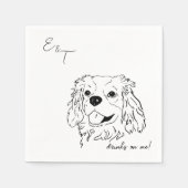 キャリバリーキングチャールズ結婚カクテルのナプキン スタンダードカクテルナプキン (正面)