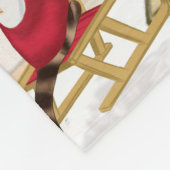 キャリバリーキングドッグクリスマス フリースブランケット (角)