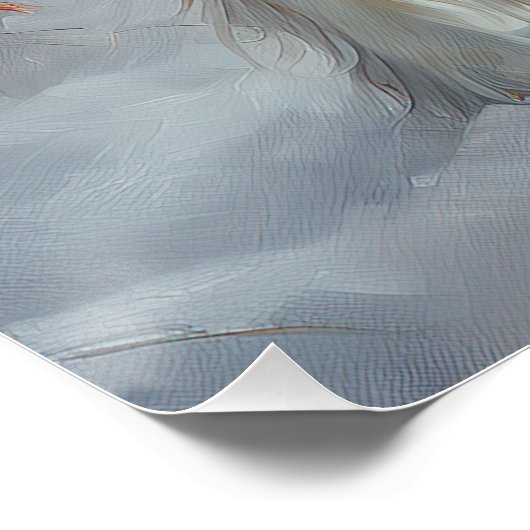 キャリバリーキング雪のクリスマスブラシを許可 ポスター (コーナー)