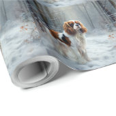 キャリバリーキング雪のクリスマスブラシを許可 ラッピングペーパー (ロールコーナー)