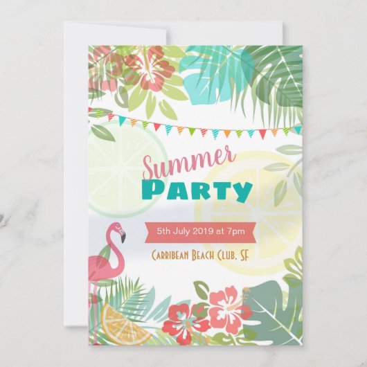 キャリビーン·ビブ 招待状 (正面)