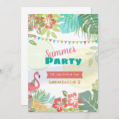 キャリビーン·ビブ 招待状 (正面/裏面)