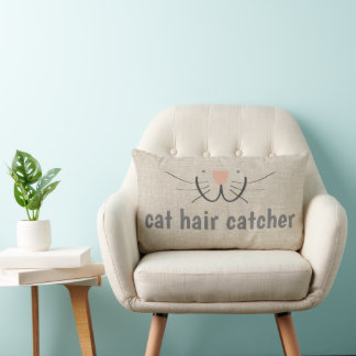キャリーキャット顔- CAT HAIR CATCHER - NEUTRAL ランバークッション