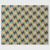 キャリーマフィン – キャット – クリスマスラッピング紙 転が ラッピングペーパー (フラット)