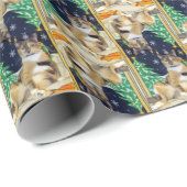 キャリーマフィン – キャット – クリスマスラッピング紙 転が ラッピングペーパー (ロールコーナー)