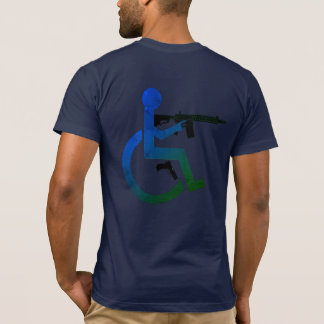 キャリー&アーム – DKブルー – 米国製 Tシャツ