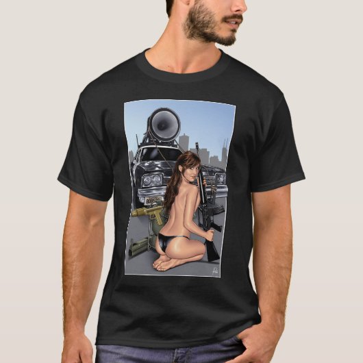 キャリー・フィッシャーブルース Tシャツ (正面)