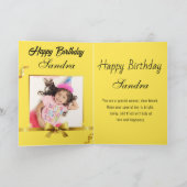 キャロおもしろいットハッピーバースデー カード (内部)