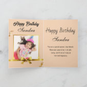 キャロおもしろいットハッピーバースデー カード (内部)