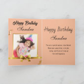 キャロおもしろいットハッピーバースデー カード (内部)