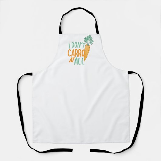 キャロおもしろいットプンアートフードジョーク人参アートデザイン エプロン (正面)