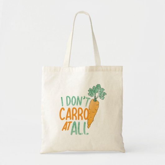 キャロおもしろいットプンアートフードジョーク人参アートデザイン トートバッグ (正面)