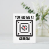 キャロおもしろいム板プレーヤー ポストカード (スタンド正面)