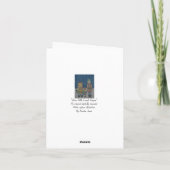 キャロおもしろいル歌手が雪のシーンをクリスマスに歌う シーズンカード (裏面)