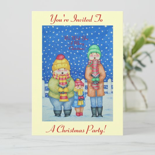 キャロおもしろいル歌手のクリスマスシーン 招待状 (スタンド正面)