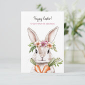 キャロッかわいらしト付きイースターバニー カード (スタンド正面)