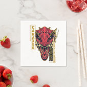 キャロックスヘッド辰年 | 恭喜發財 スタンダードカクテルナプキン (インサイチュ)