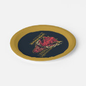 キャロックスヘッド辰年 | 恭喜發財 ペーパープレート (アングル)