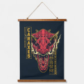 キャロックスヘッド辰年 | 恭喜發財 吊り下げ型タペストリー (正面)