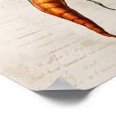 キャロットのスチームパンクのキッチンアート ポスター (角)