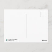 キャロットアールヌーボーフェアリーポートレートアートプリント ポストカード (裏面)