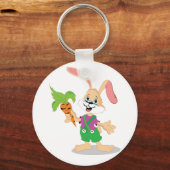 キャロットキーチェーン付きイースターバニー キーホルダー (正面)