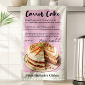 キャロットケーキレシピ パーソナライズされた キッチンタオル