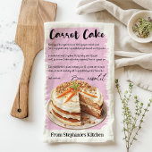 キャロットケーキレシピ パーソナライズされた キッチンタオル