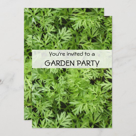 キャロットトップカスタムズパーティー招待状 招待状 (正面/裏面)