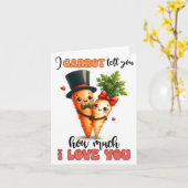 キャロットバレンタインデーのカード カード (黄色い花)