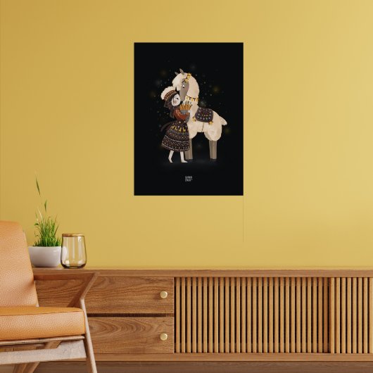 キャロットラマバイアレクサンドラディカイア ポスター (リビング2)