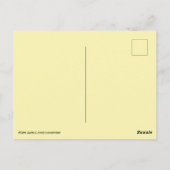 キャロット葉書とイースターバニー ポストカード (裏面)