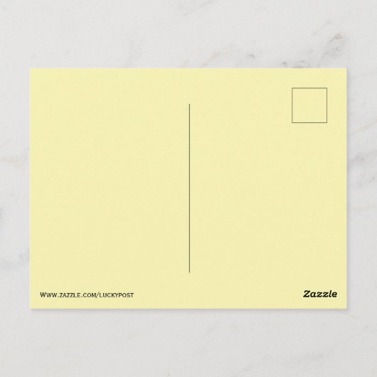 キャロット葉書とイースターバニー ポストカード (裏面)