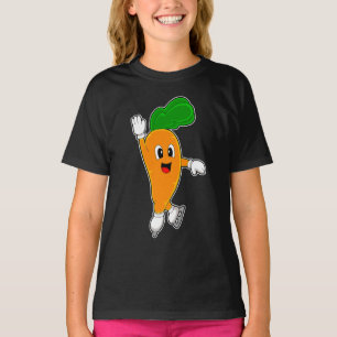 キャロット アイススケート アイススケート ウィンタースポーツ Tシャツ