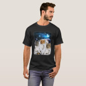 キャロナウツ宇宙キャット宇宙飛行士、キャットヘッド付きGa Tシャツ (正面フル)