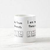 キャロラインの周期表の名前のマグ コーヒーマグカップ (中央)