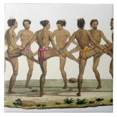 キャロラインの島民のダンスは、「Leからの22をめっきします タイル (正面)