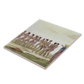 キャロラインの島民の戦争ダンスは、22をからのめっきします タイル (側面)