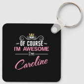 キャロラインもちろん私の名素晴らし前 キーホルダー (裏面)