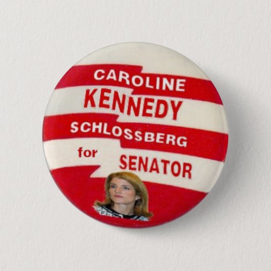 キャロラインケネディSchlossbergボタン 缶バッジ (正面)