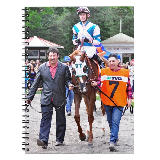 キャロライントマス-雌の子馬に勝つ棒 ノートブック (正面)