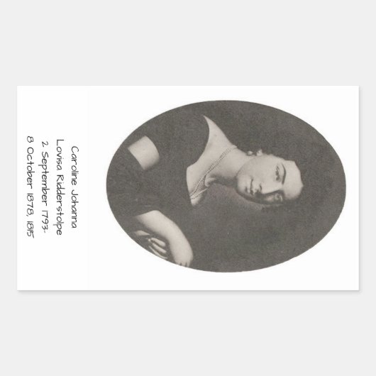 キャロラインヨハンナロビザリダーストルペ， 1815 長方形シール (正面)