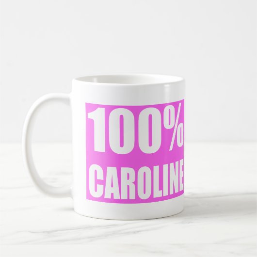 キャロライン名 コーヒーマグカップ (左)