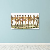 キャロライン島民のダンス、プレート22から'Le キャンバスプリント (インサイチュ (ウッドフロア))