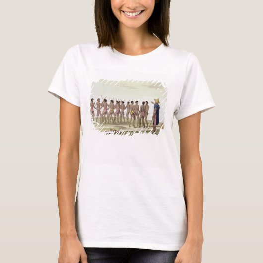 キャロライン島民の戦争ダンス、プレート22から Tシャツ (正面)