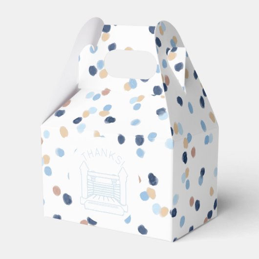 キャロライン水の色のドットバウンスハウスフェイスボックス フェイバーボックス (裏面サイド)