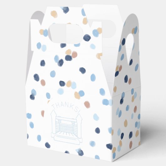 キャロライン水の色のドットバウンスハウスフェイスボックス フェイバーボックス (オープン)