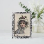 キャロライン、ジェーインスパイアン・オースティン、本好き ポストカード (スタンド正面)