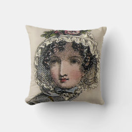キャロライン、ジェーンインスパイア・アステン・ブラック、ロマンチック クッション