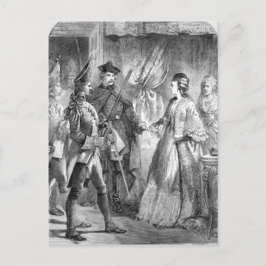 キャロライン・マティルダの逮捕 ポストカード (正面)